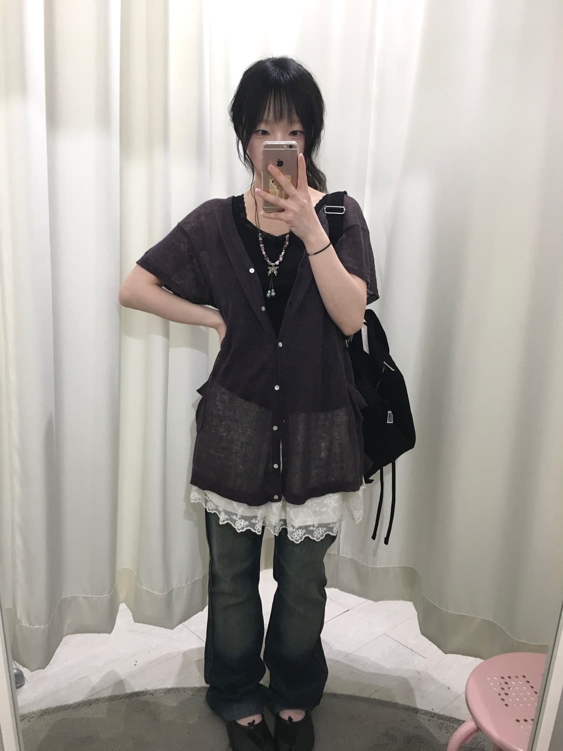 vintage lace sleeveless 상품이미지7