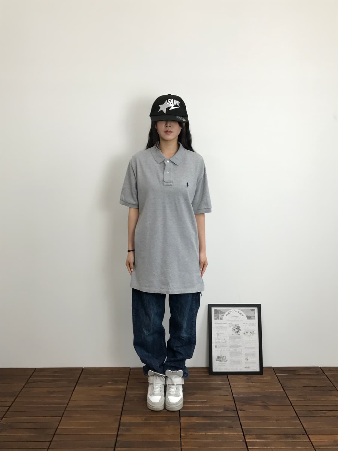 Polo Ralph Lauren Gray Pony Polo 상품이미지1