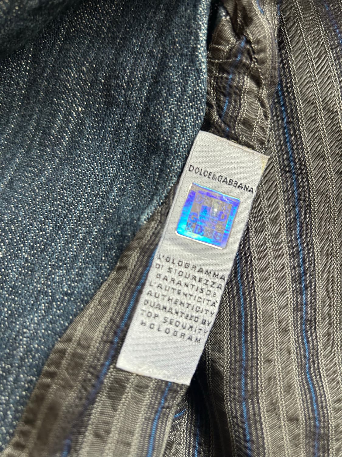 2005AW 돌체&가바나 아카이브 데님자켓 상품이미지3