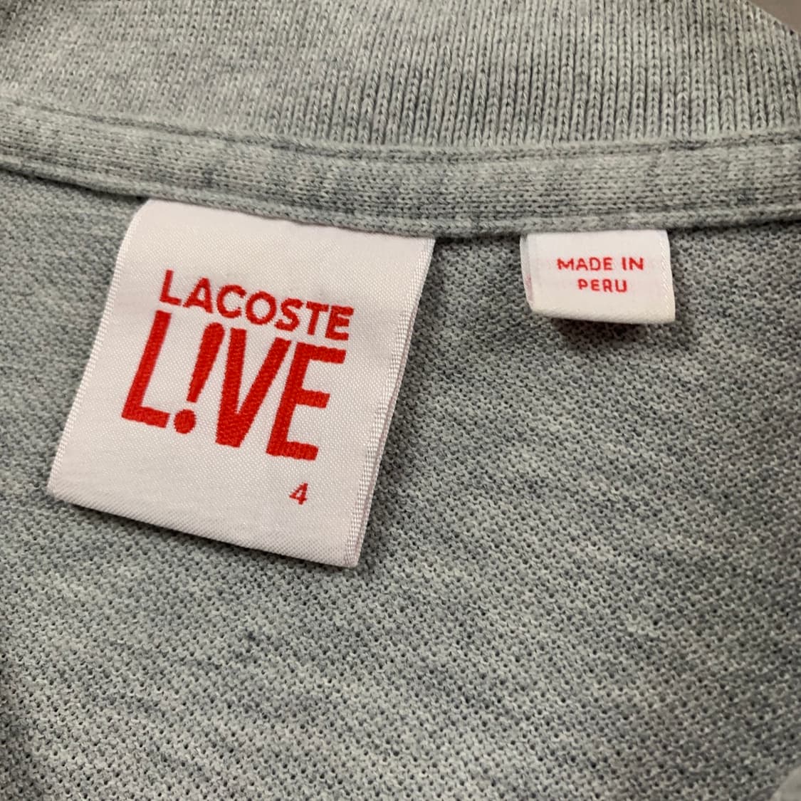 L 라코스테 라이브 그레이 PK 폴로 반팔 카라티 상품이미지5