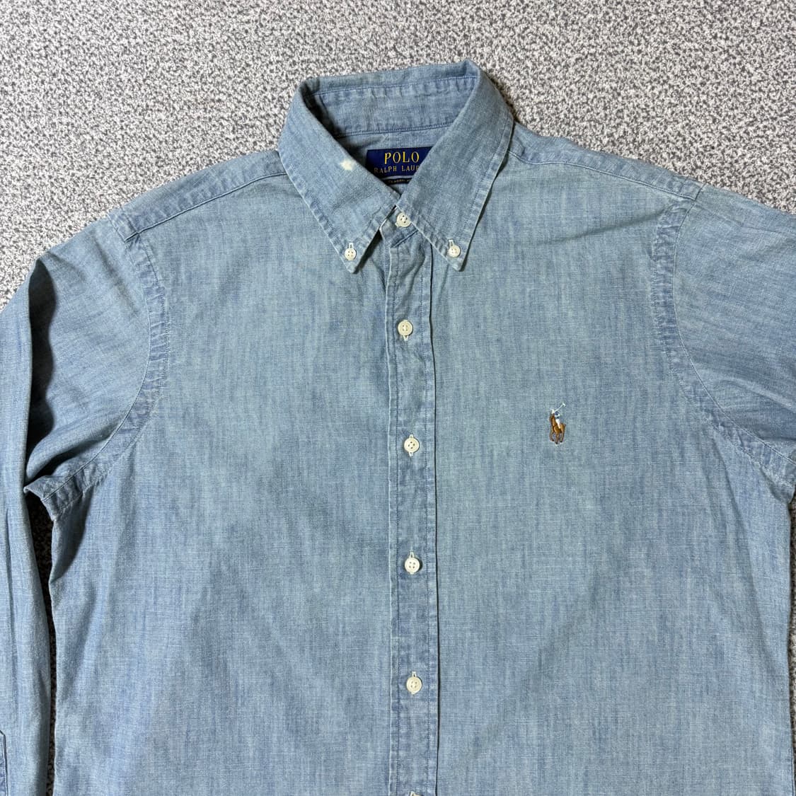 [정품 QR] 폴로 랄프로렌 샴브레이 셔츠 M 상품이미지2