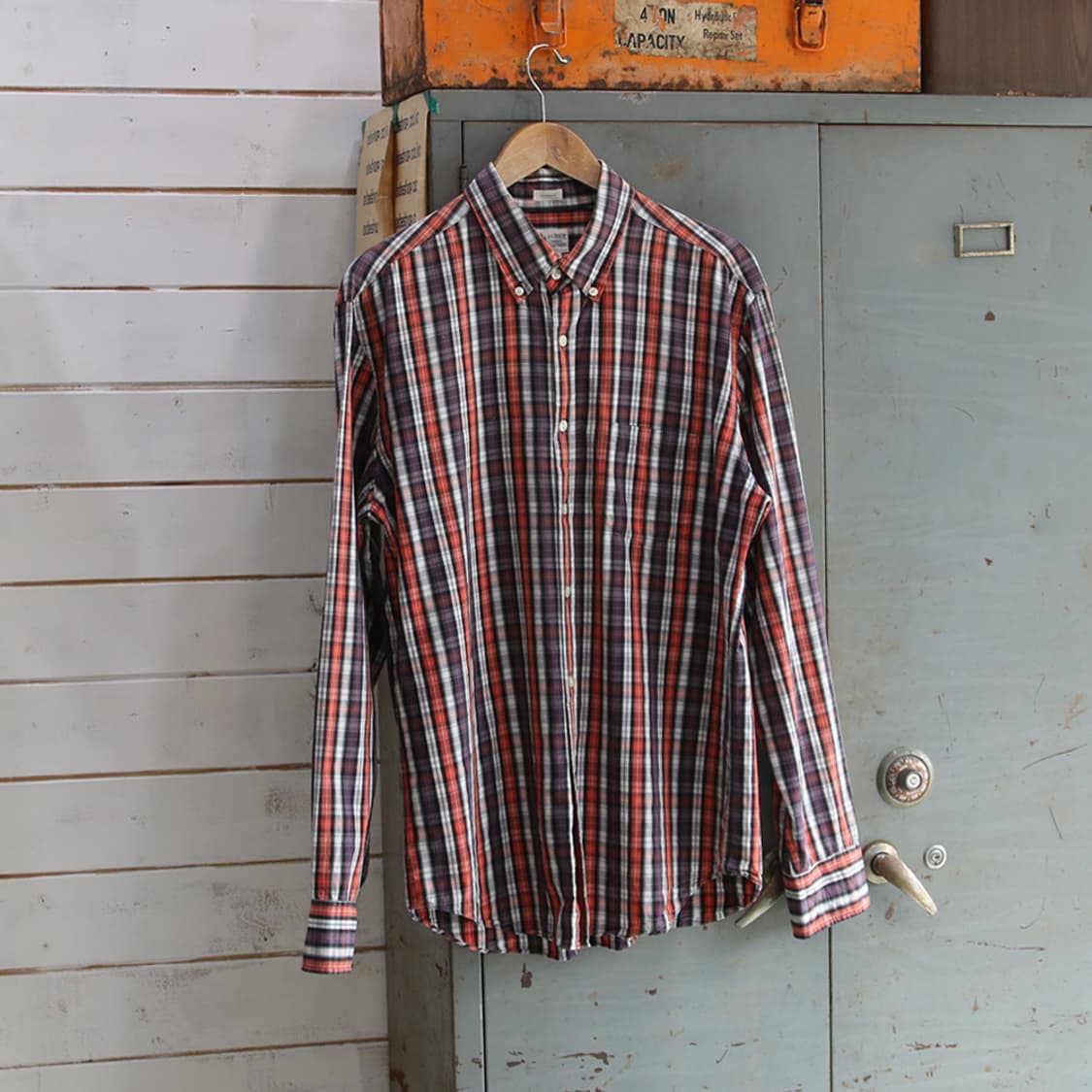 (착용컷) J.CREW 체크 셔츠 (남성용 105) 상품이미지1