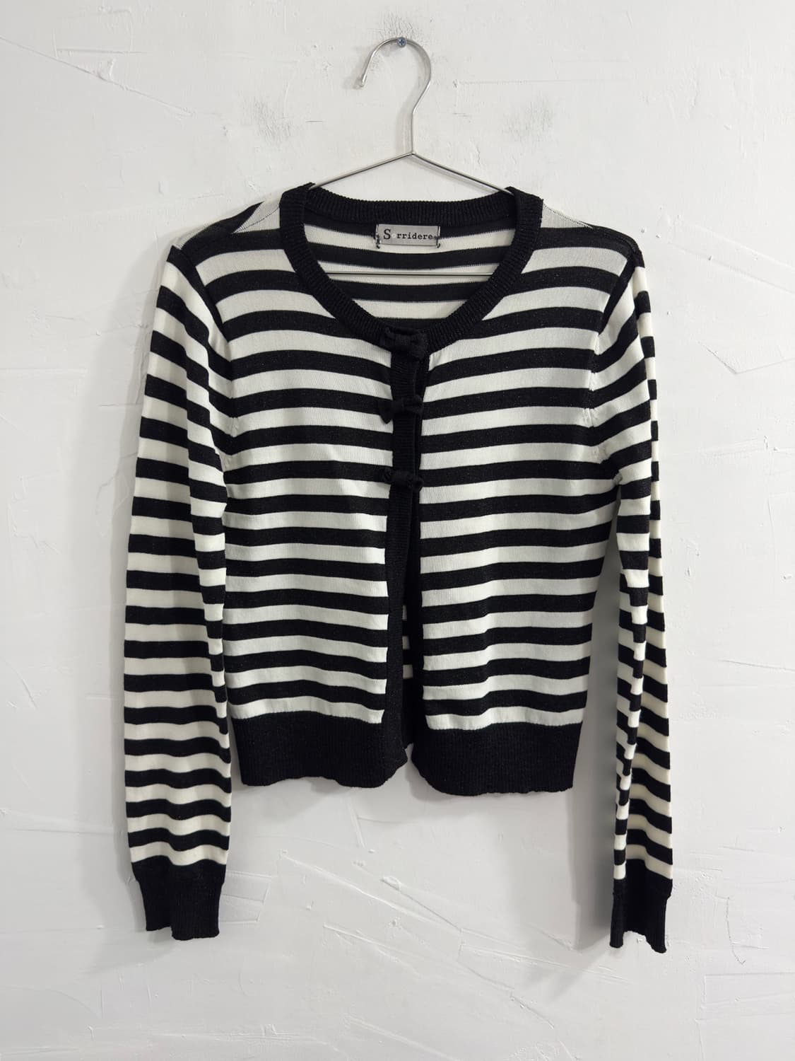 sorridere ribbon stripe cardigan 상품이미지1