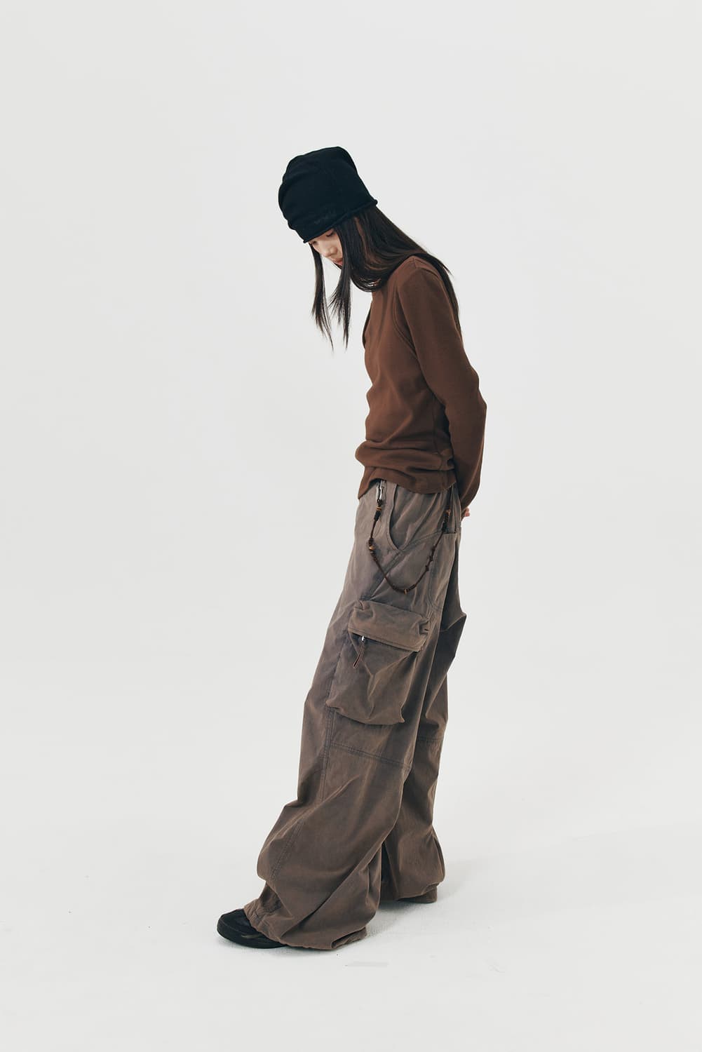 999휴머니티 25FW 블리치드 카고 팬츠 상품이미지2