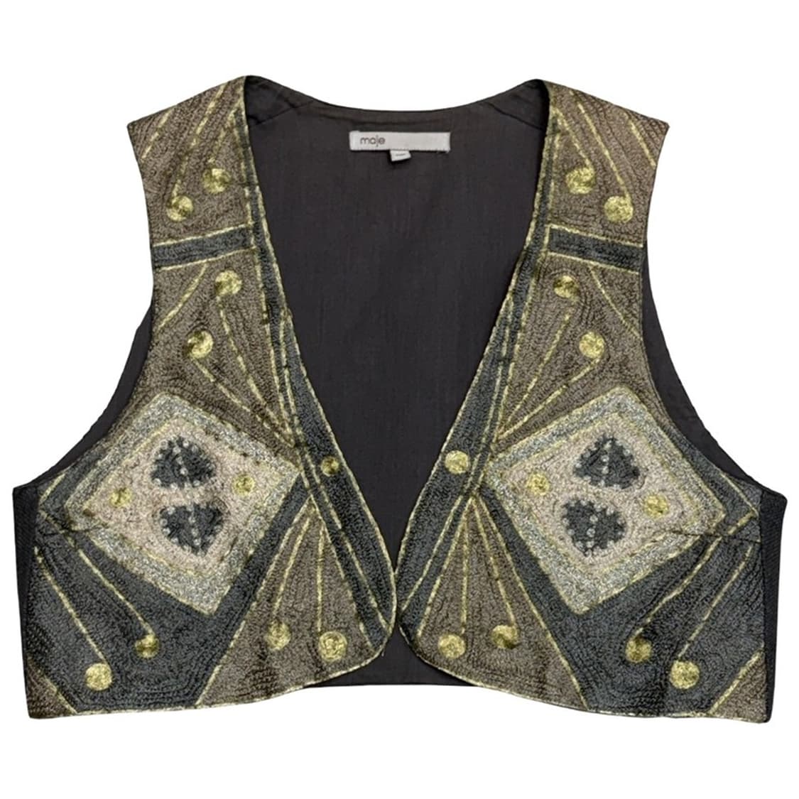 MAJE 빈티지 페이즐리 베스트 S/M 상품이미지1