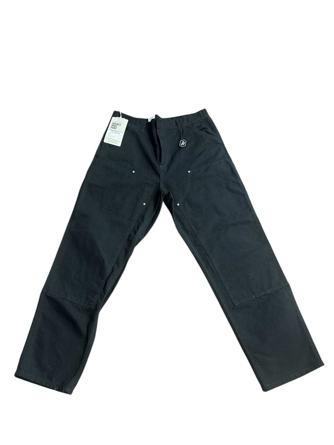 칼하트 wip 디어본 캔버스 더블 니 팬츠 블랙 린스드 36/32 상품이미지1