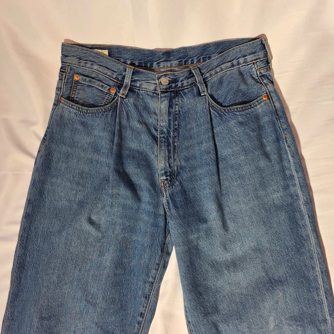 [W32L32]리바이스 프리미엄 STAY LOOSE 원턱 데님팬츠 상품이미지2