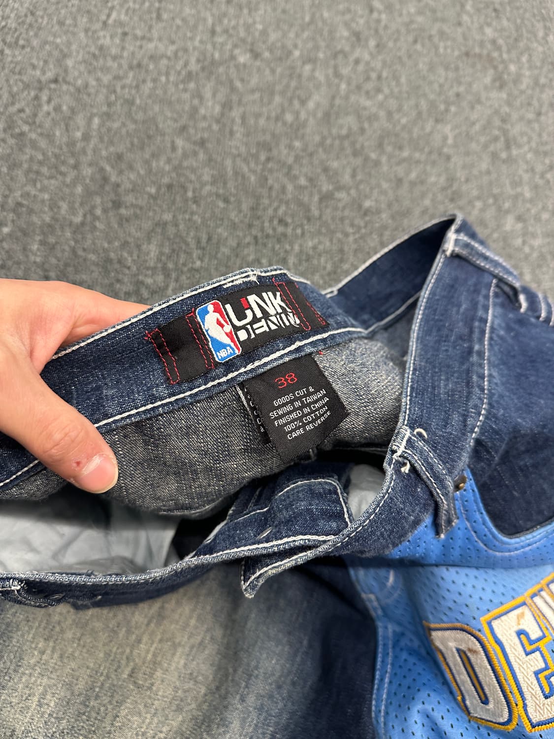 38) UNK NBA 덴버 와이드 힙합 데님팬츠 빅사이즈 상품이미지7