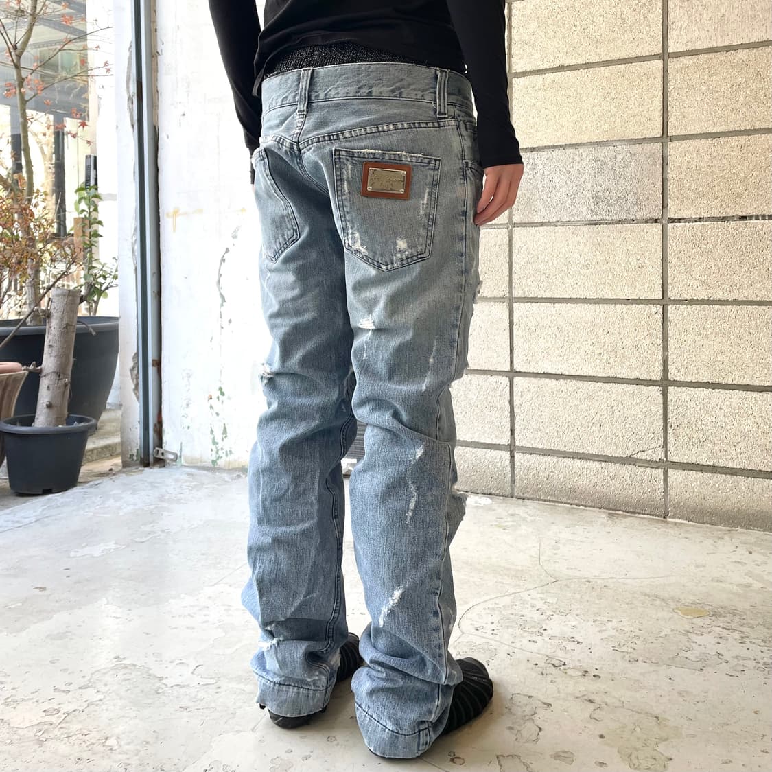 돌체앤가바나 트렁크 레이어드 데님 팬츠 상품이미지2