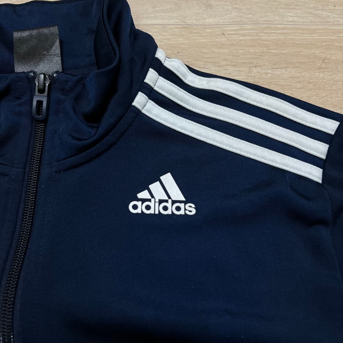 아디다스 퍼포먼스 로고 삼선 져지 트랙탑 집업자켓 [네이비] L/100 상품이미지4