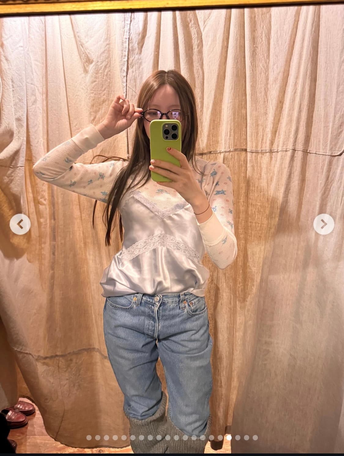 빈티지 써멀 플로럴 티셔츠 (오눅) 상품이미지4