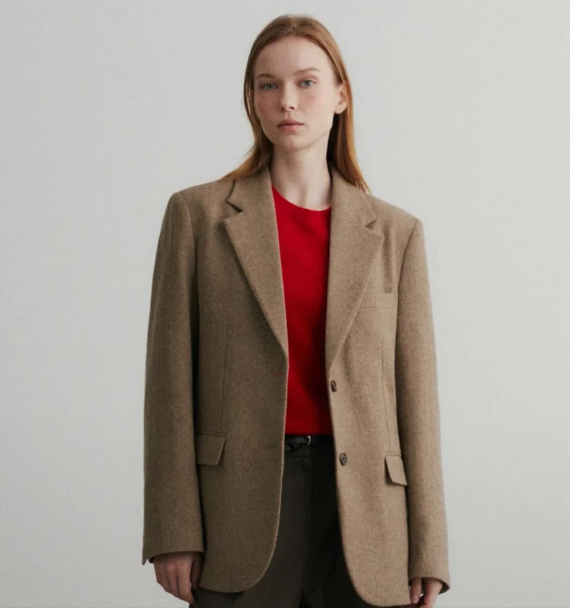 수아레 베를린 울 블레이저 베이지 상품이미지1