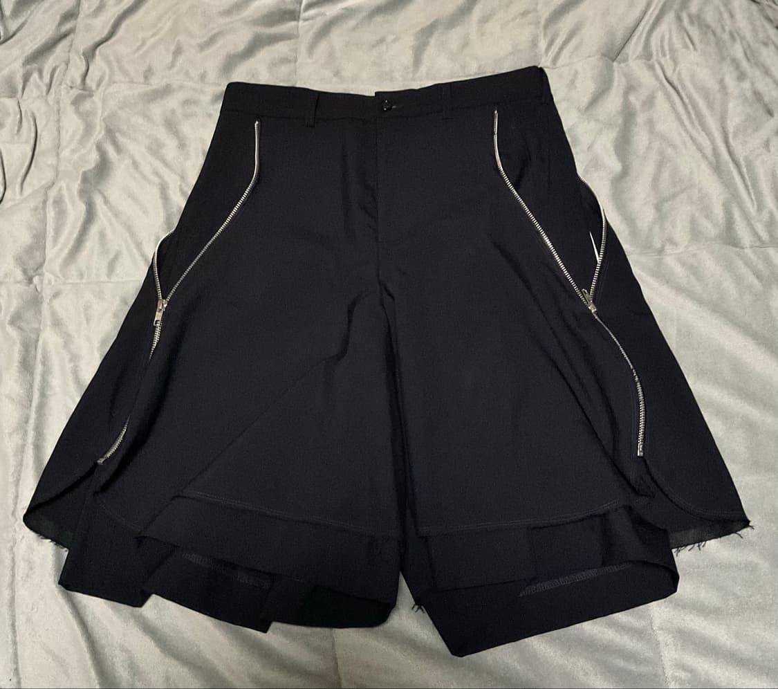 comm des garcons 꼼데가르송 울 지퍼 쇼츠 버뮤다 반바지 상품이미지2