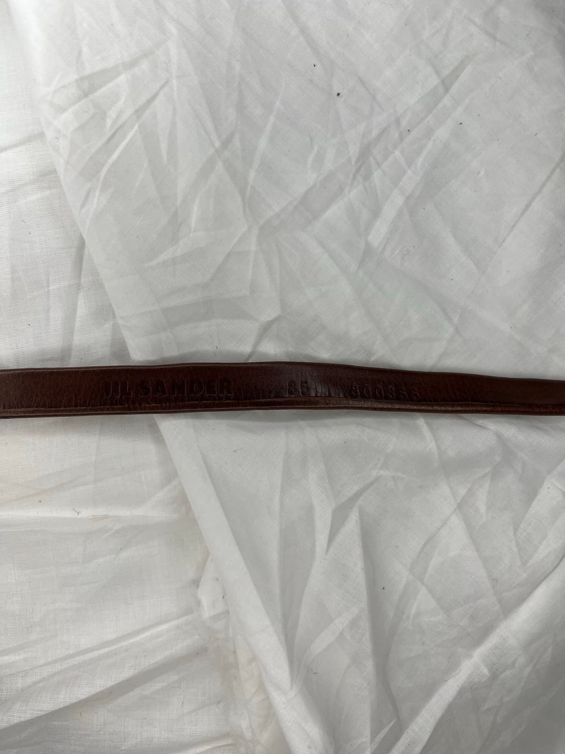 질 샌더 탄 레더 슬림 벨트 상품이미지3