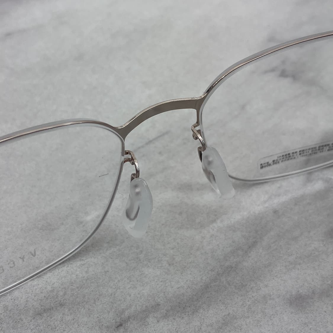 B96 바이코즈 VYCOZ 스노우 골드 스퀘어 역산각 메탈테 안경 상품이미지4