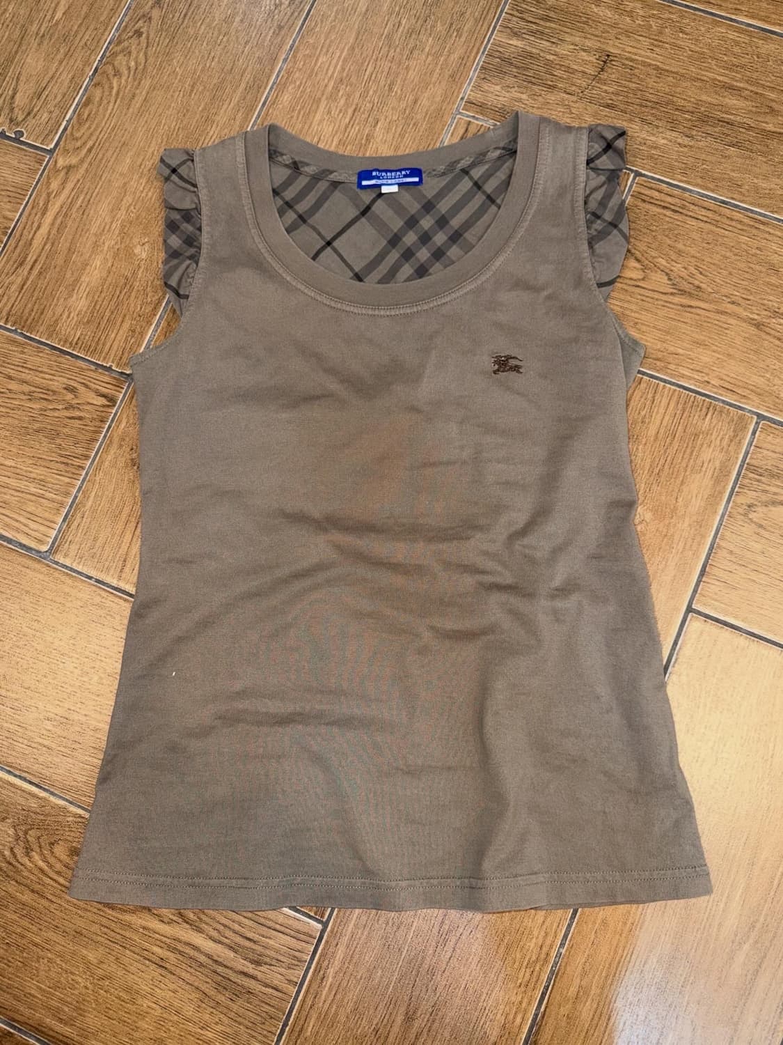 Burberry Khaki Frill Short sleeves 상품이미지8