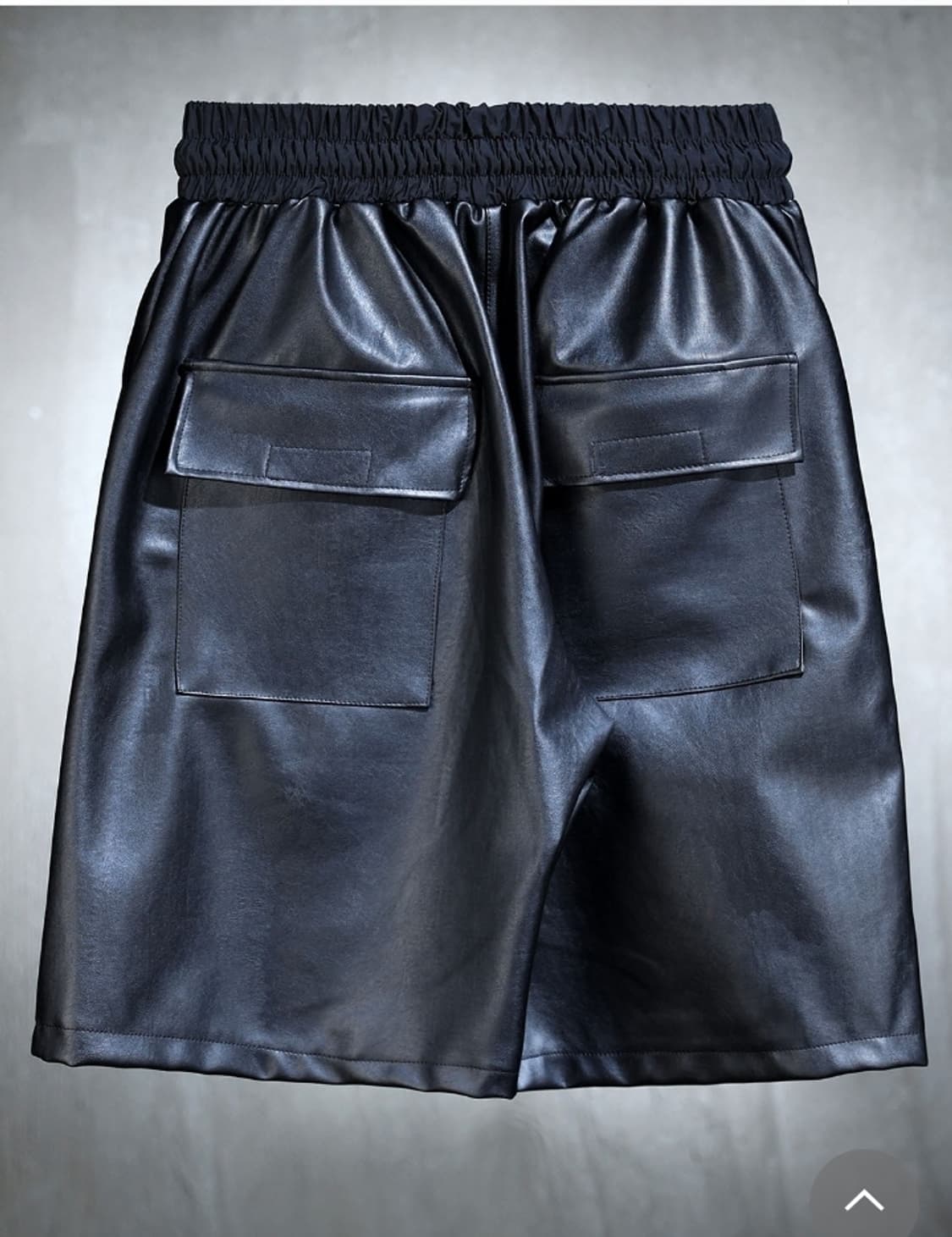 바이더알 해골로고 가죽 팬츠 상품이미지5