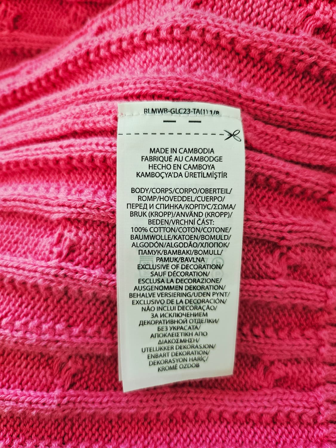 폴로 랄프로렌 케이블 니트 핑크 / 봄 니트 / 여성 44~55 상품이미지7