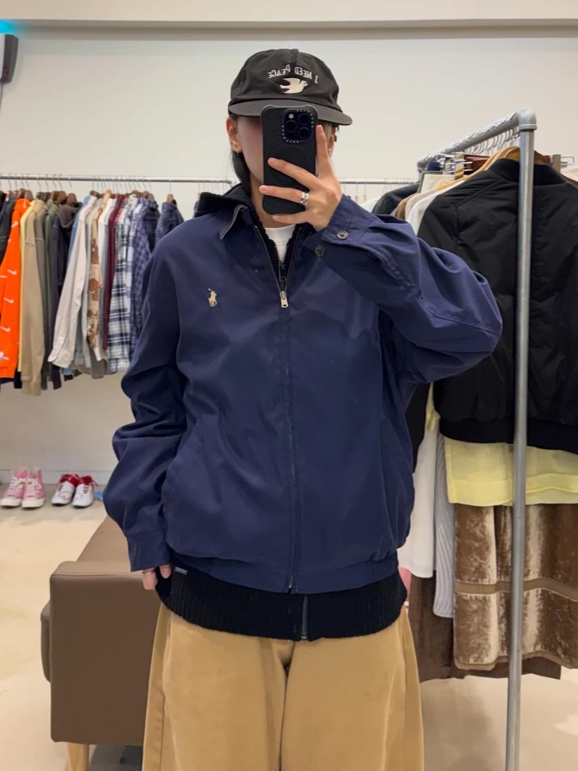 폴로 랄프로렌 폴리쉘 스윙탑 네이비 상품이미지8