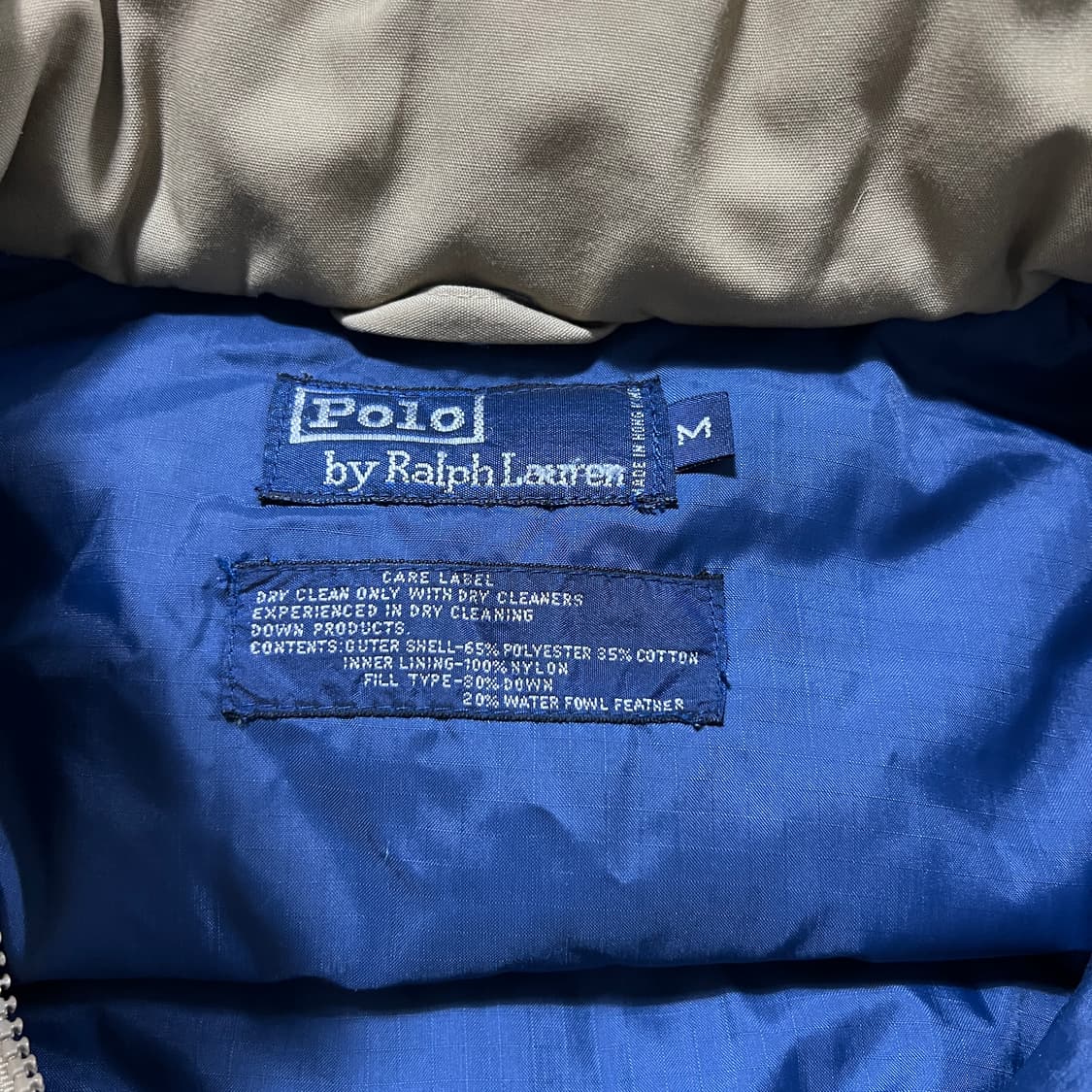 POLO 폴로 랄프로렌 클래식 베이지 다운후드점퍼(L) 상품이미지5