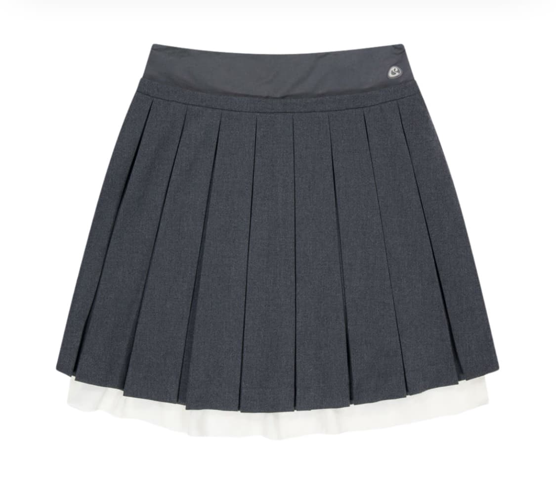 코이세이오 더블 웨이스트드 플리츠 스커트 상품이미지1