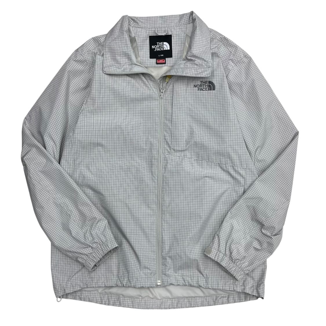 노스페이스 그레이 체크 바람막이 L 상품이미지2