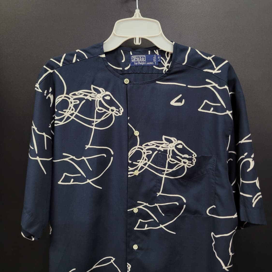 Ralph Lauren 랄프로렌 90s 빈티지 헨리넥 레이온 셔츠  상품이미지2