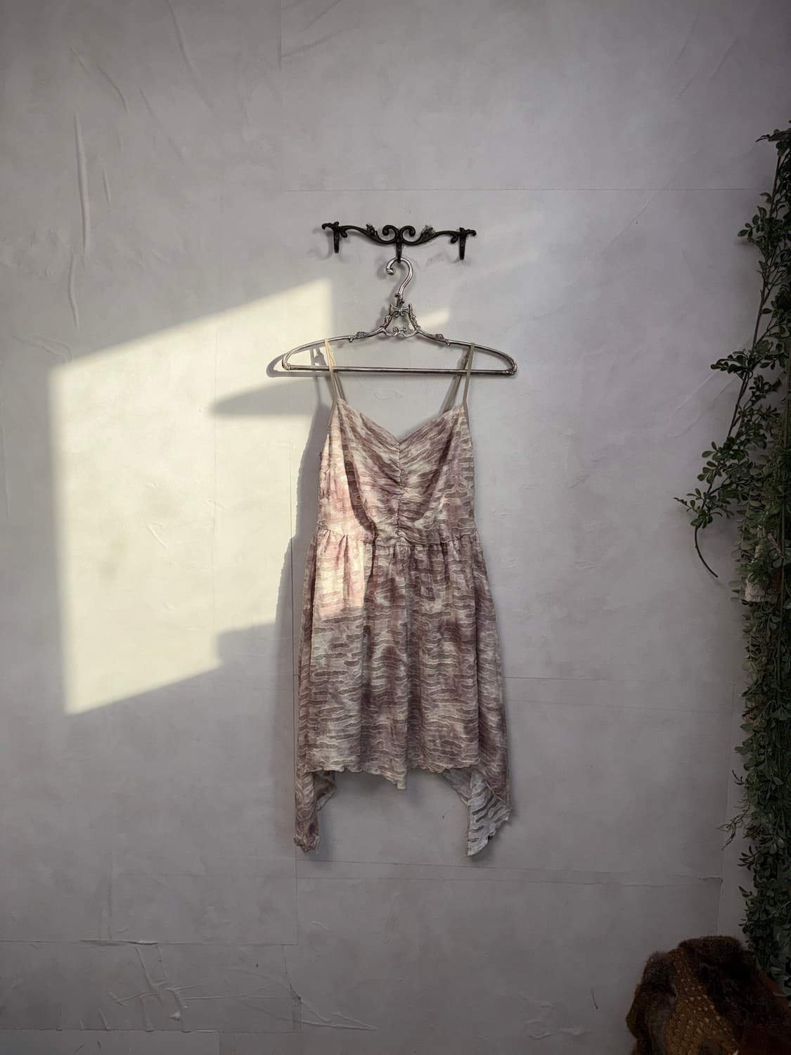 Dusty rose tie dye grunge unbalanced ops 상품이미지3