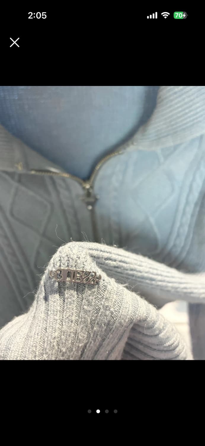 소라색 게스 집업 상품이미지2