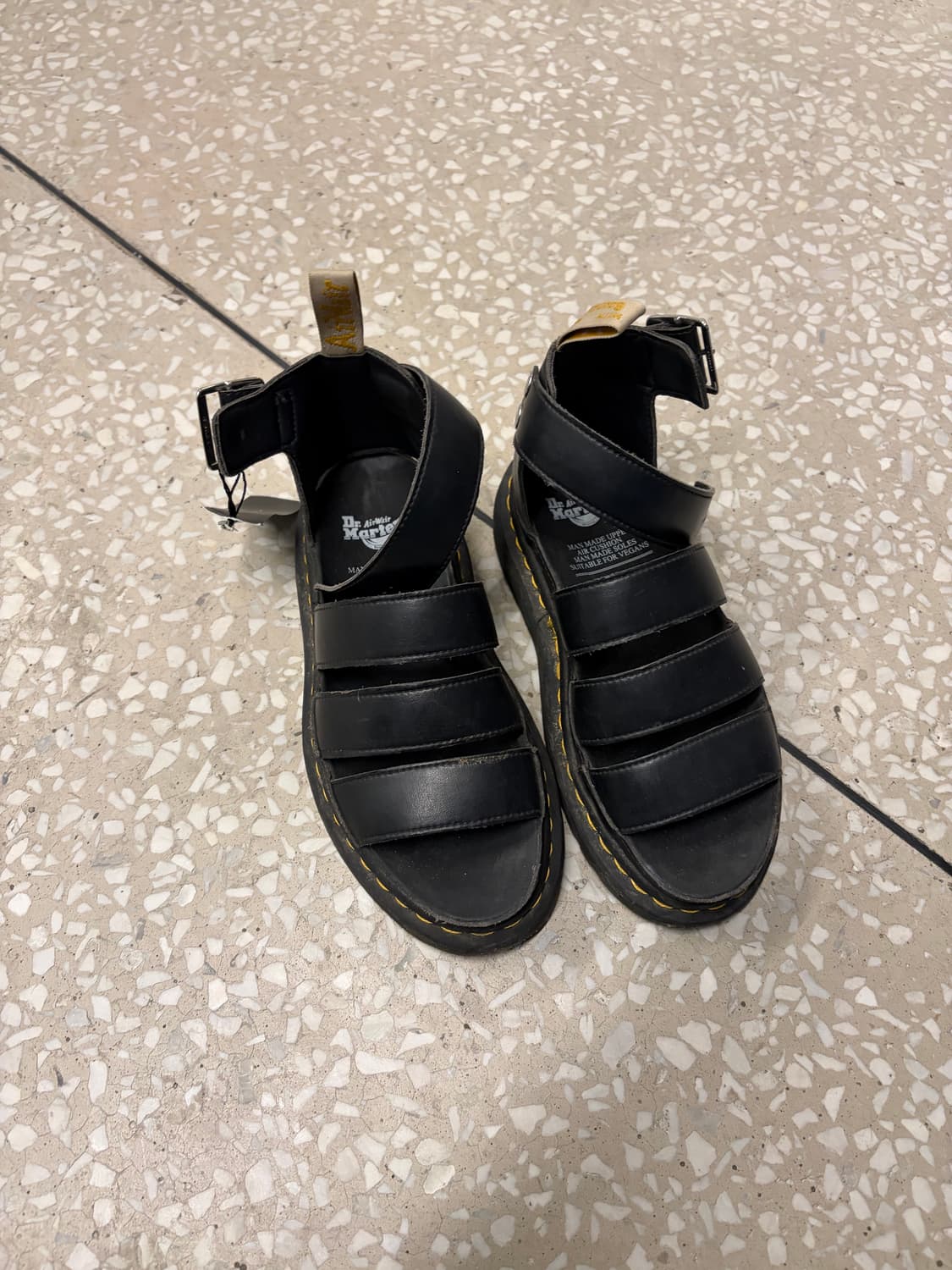 Dr. Martens Black Strap Sandals 상품이미지2