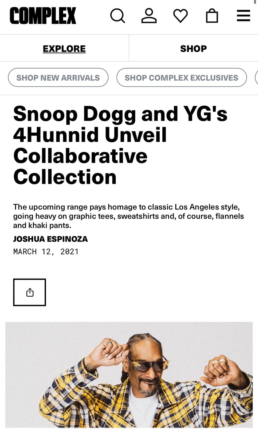 [4hunnid] Snoop Dogg T-shirt 상품이미지3