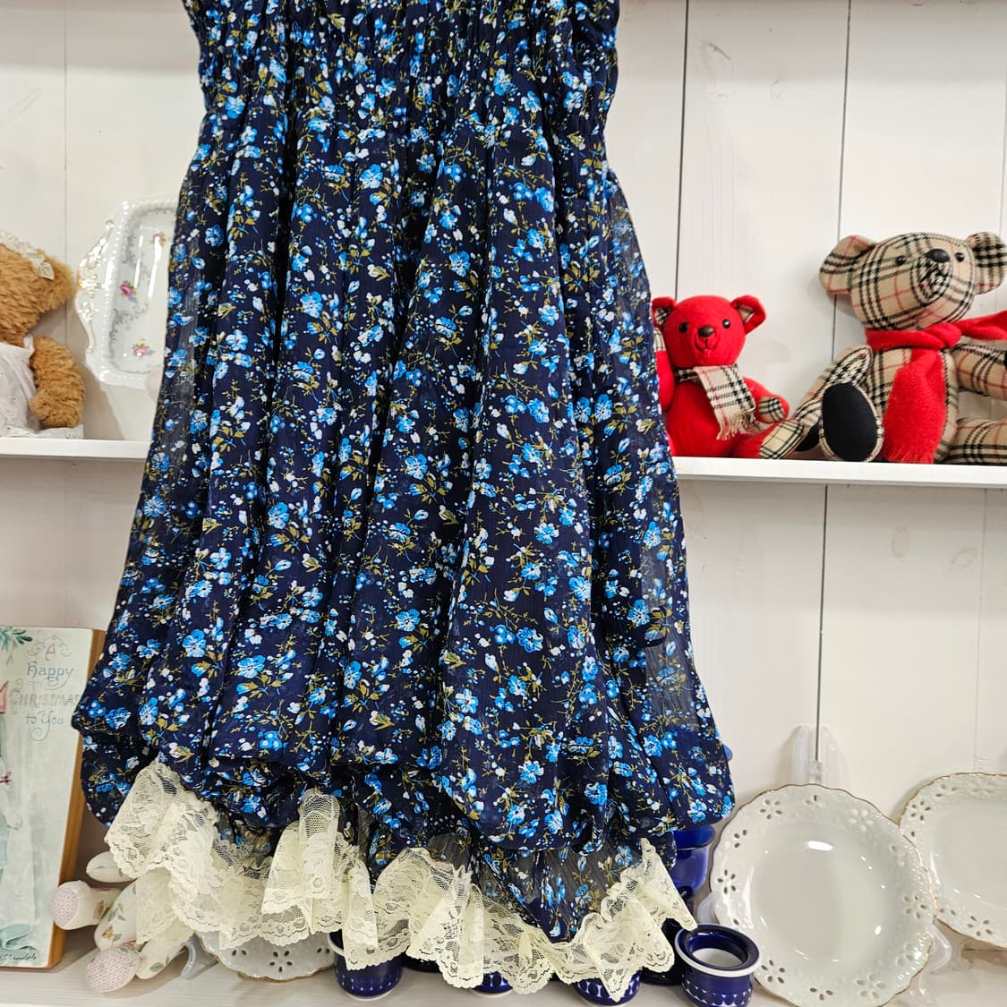 no0327플로럴 2way  롱원피스 / 튜브 원피스 상품이미지2