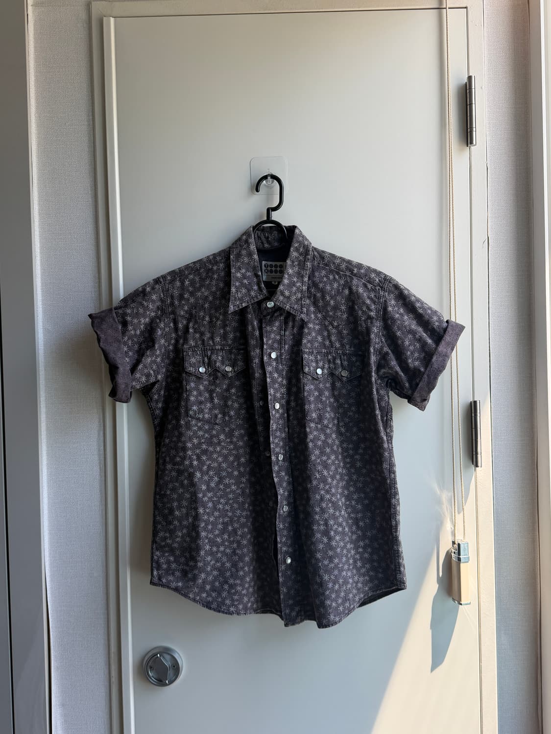 패턴 반팔 남방 셔츠 상품이미지1