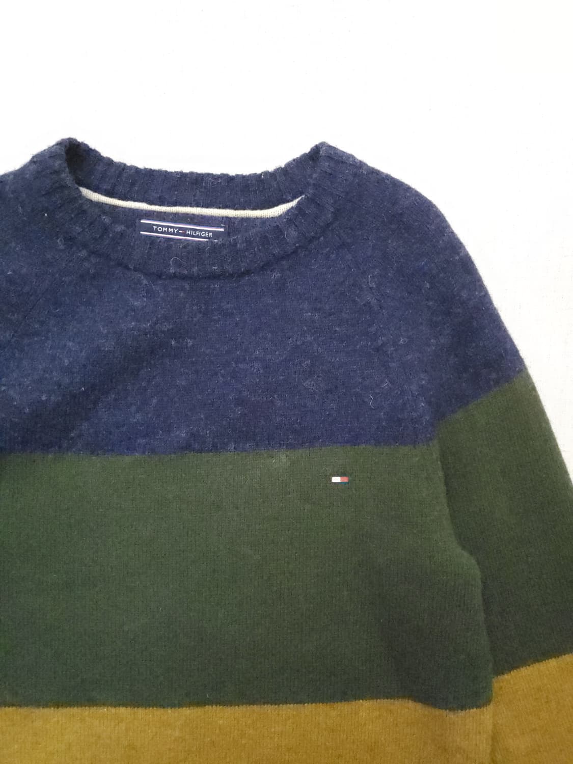 타미힐피거 컬러블록 니트 스웨터 s 상품이미지2
