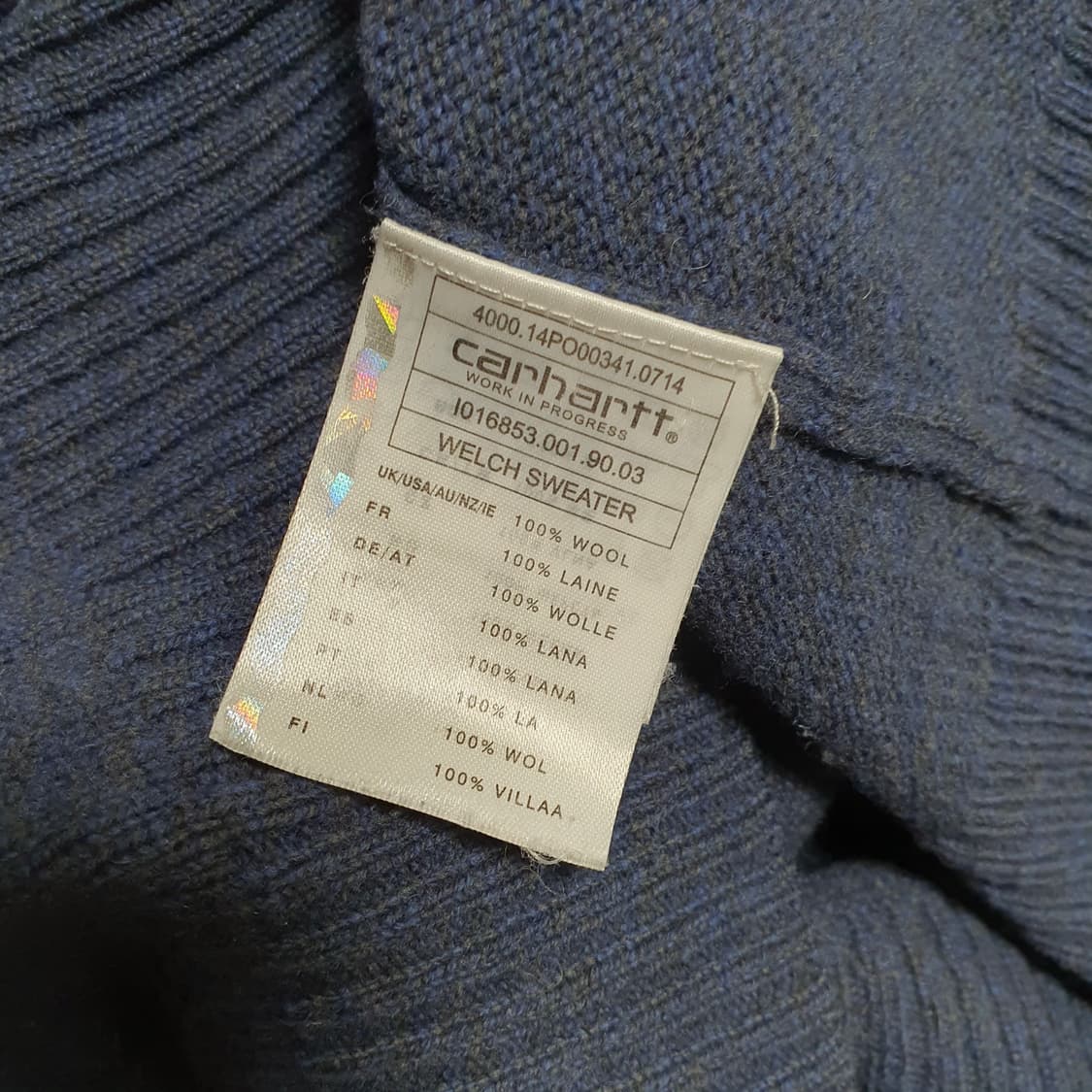 ✨ (바배) 칼하트 WIP 투톤 스웨터 니트 상품이미지4