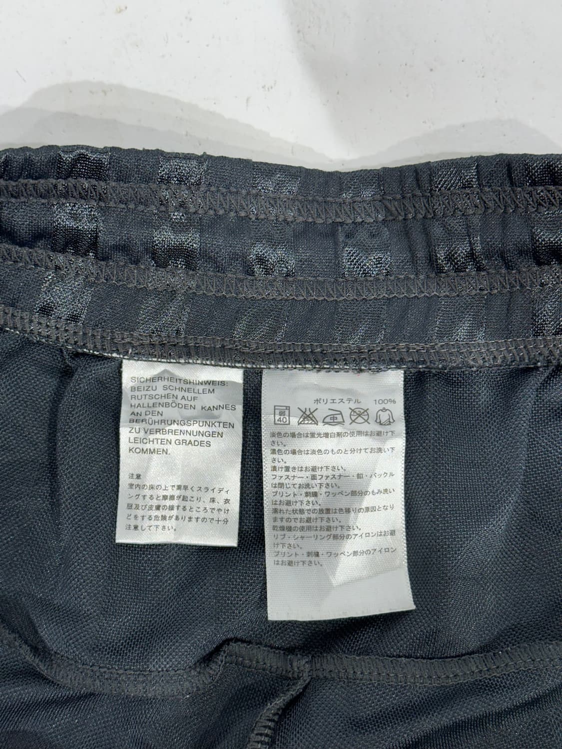 아디다스 차콜 그레이 삼선 빅 로고 와이드 팬츠  상품이미지7