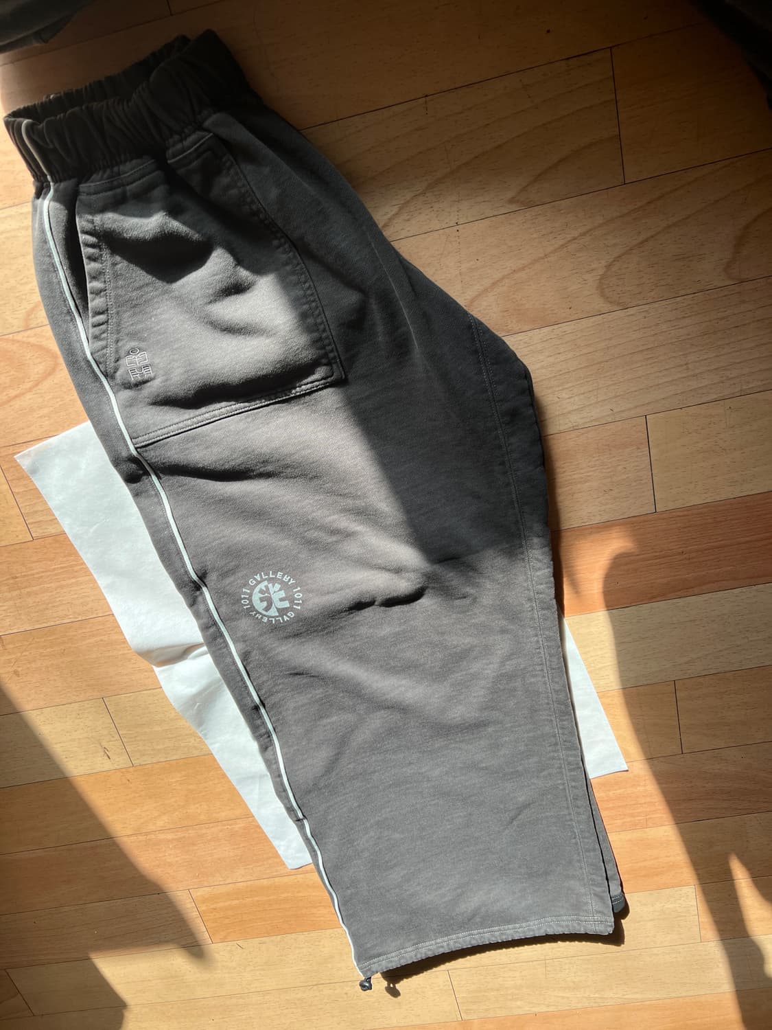 폴리테루 퍼티그 스웻 팬츠 - 카키 그린 상품이미지2