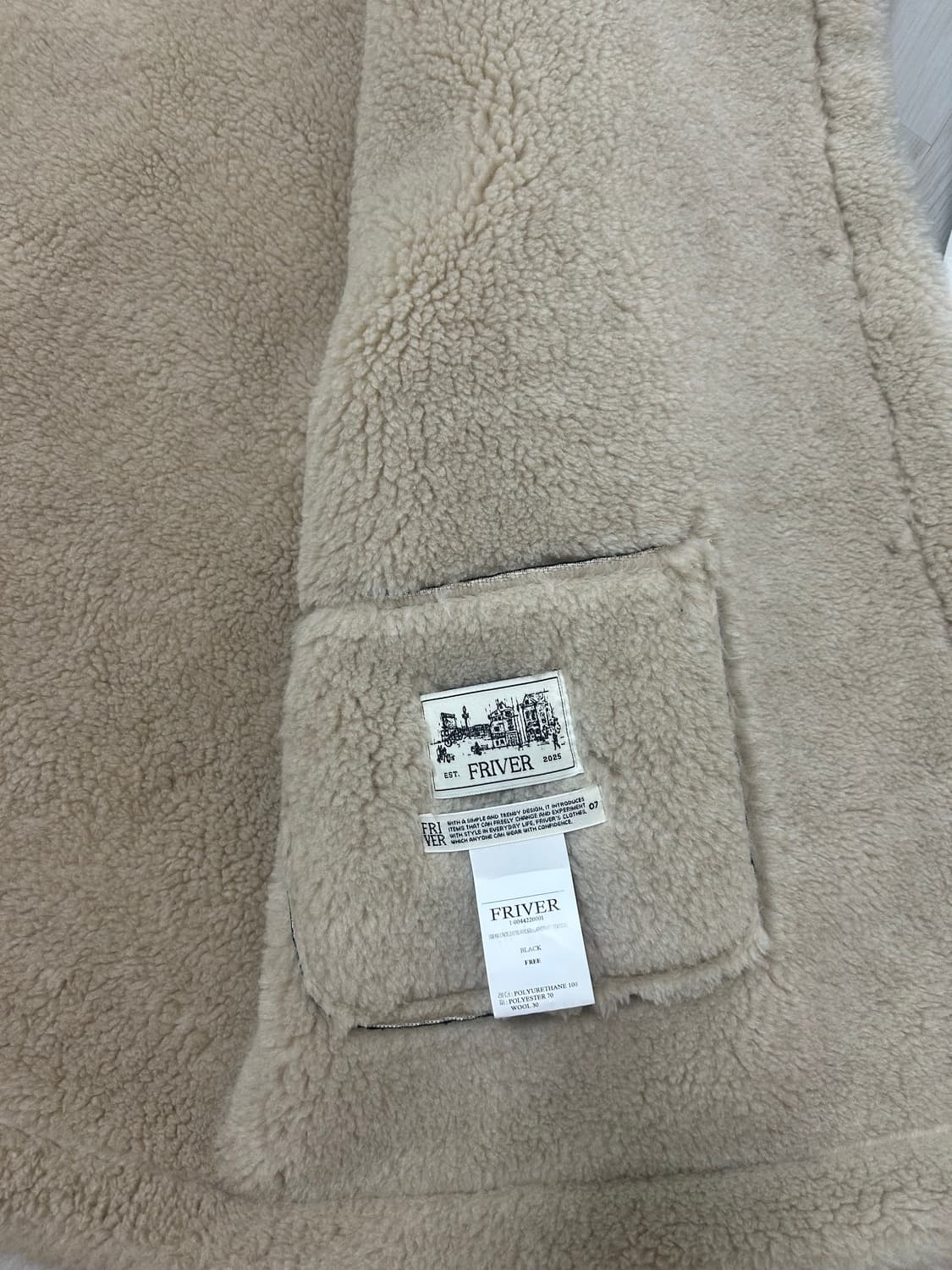 프리버07 하이넥 무스탕 상품이미지4