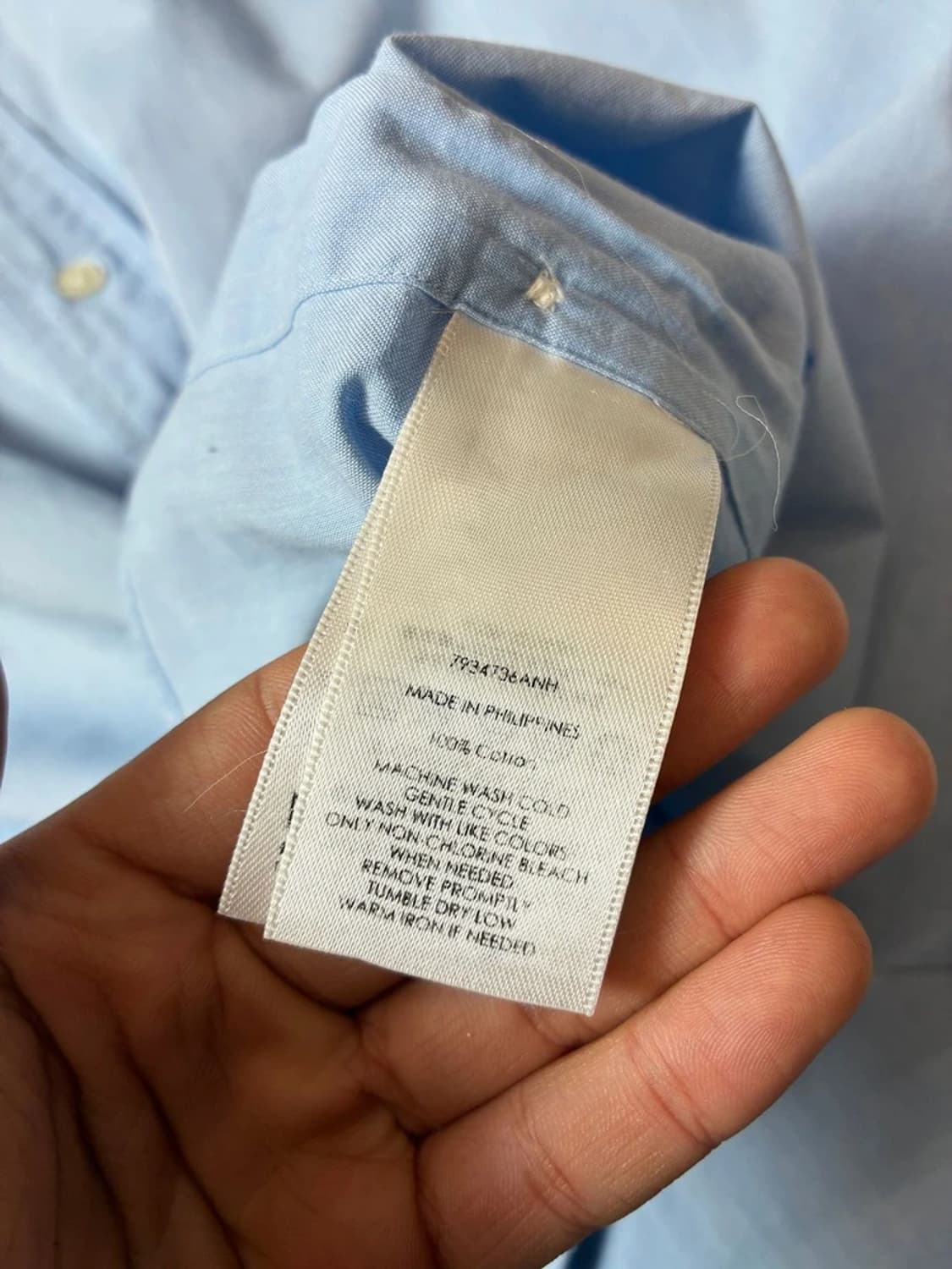 폴로 랄프로렌 00's 핑크 로고 자수 반팔 셔츠 PN9106 상품이미지7