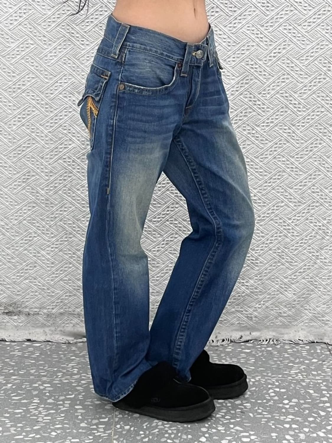 트루릴리전 올드스쿨 레트로 빈티지 부츠컷 데님팬츠 31인치 C09597 상품이미지2