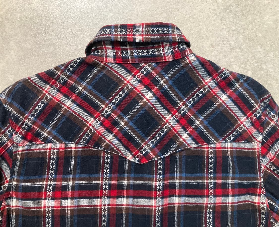 VILLAND 웨스턴 체크 셔츠 상품이미지5