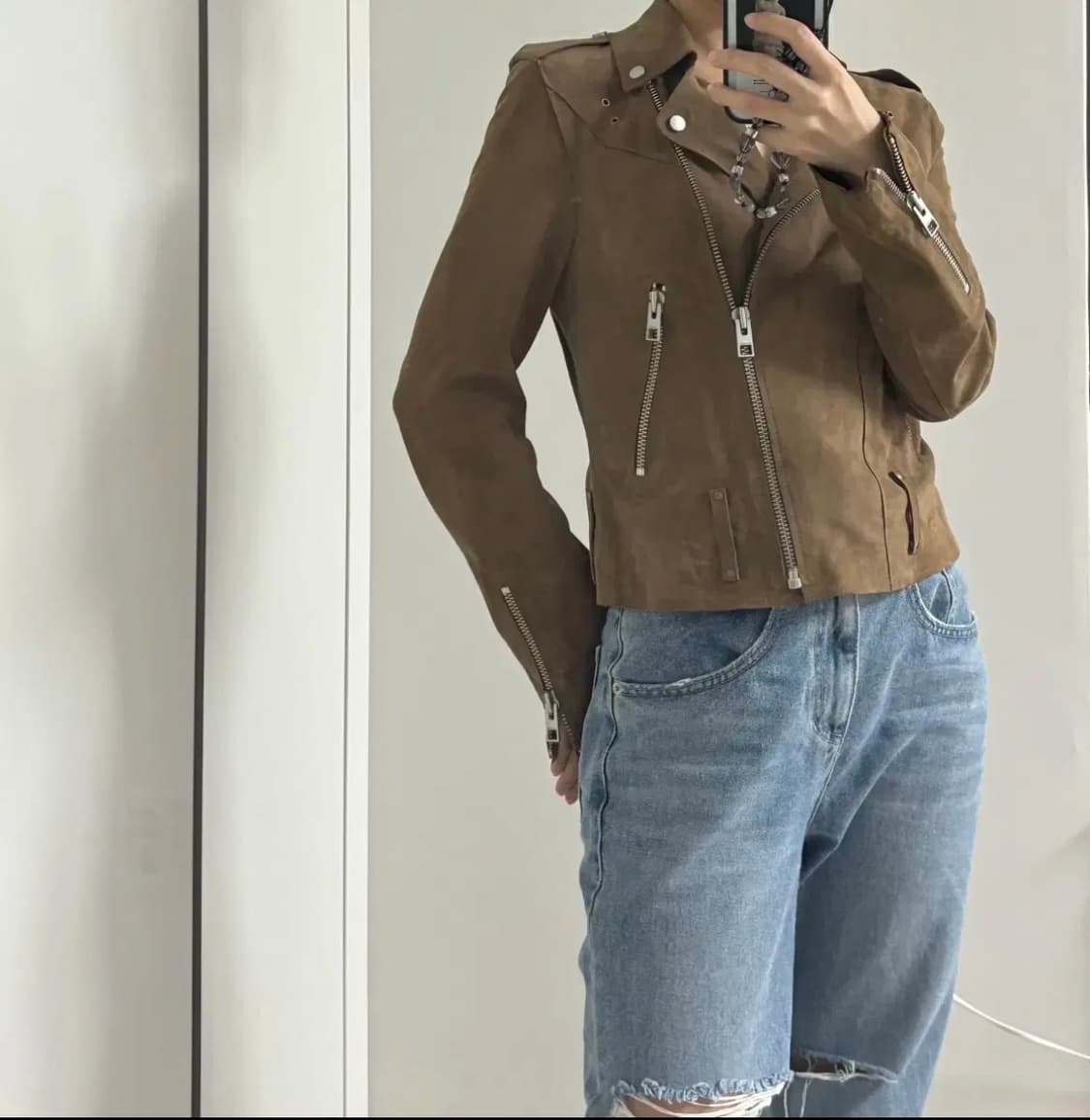 Allsaints/ 올세인츠 / 스웨이드자켓 /55사이즈 /가죽자켓 상품이미지9