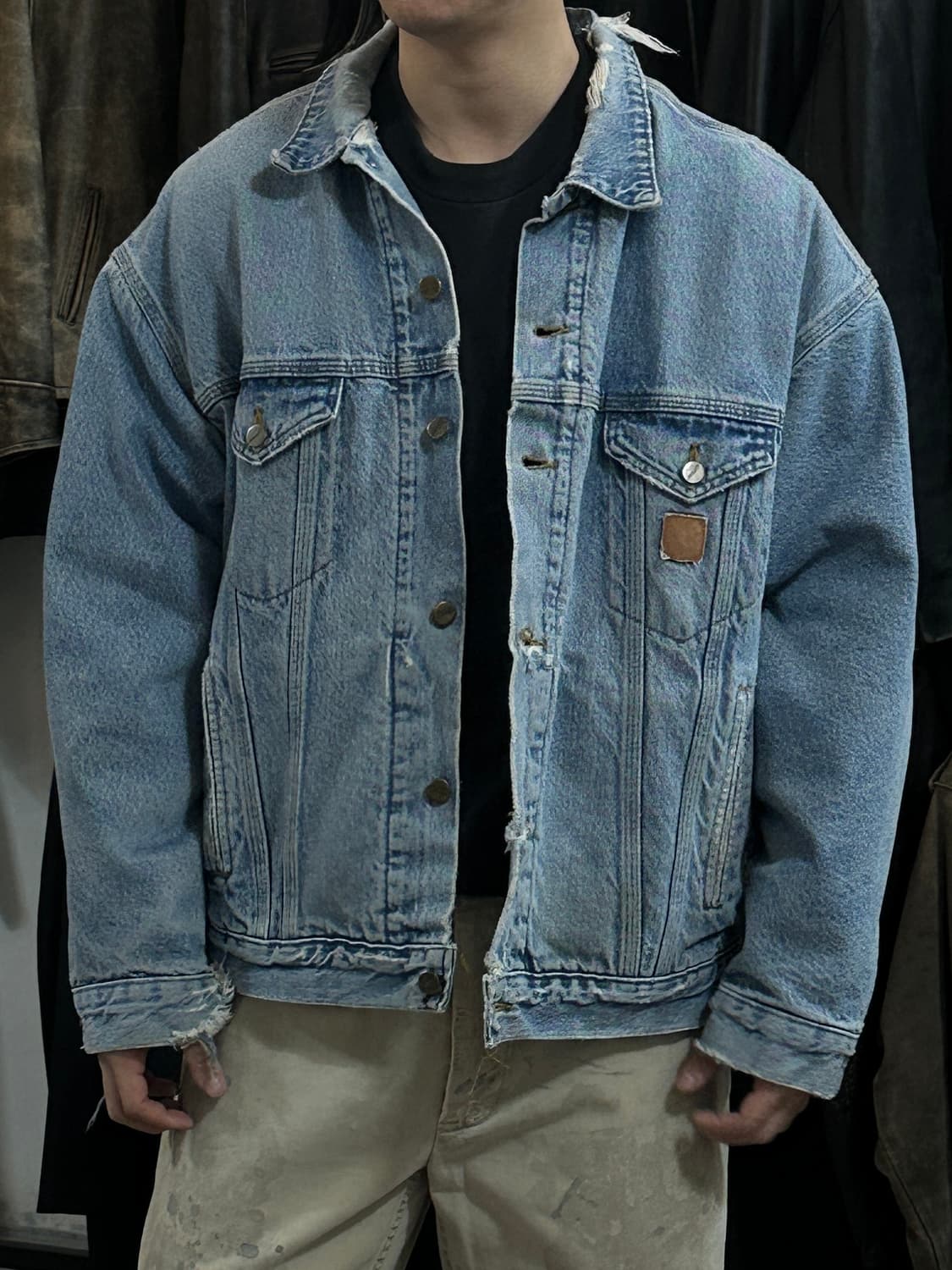 00's OG 칼하트 J11 DST 칼하트 데님 트러커 자켓 상품이미지3