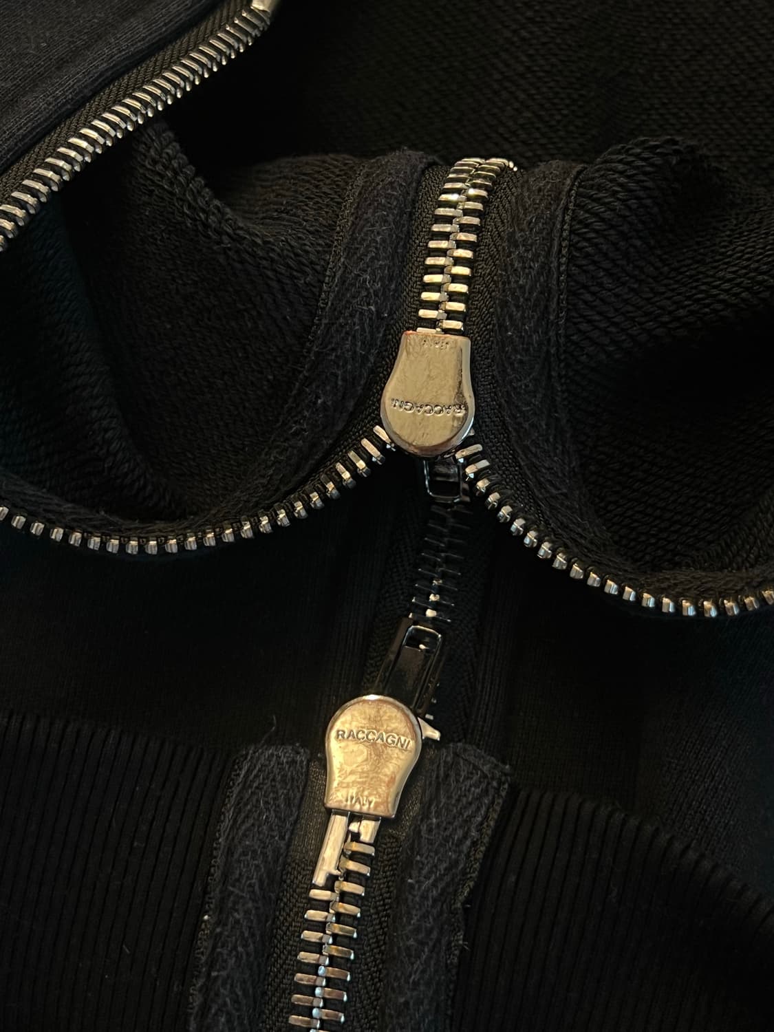 insolitude 빈티지 헤비 후드집업 블랙 S 상품이미지3