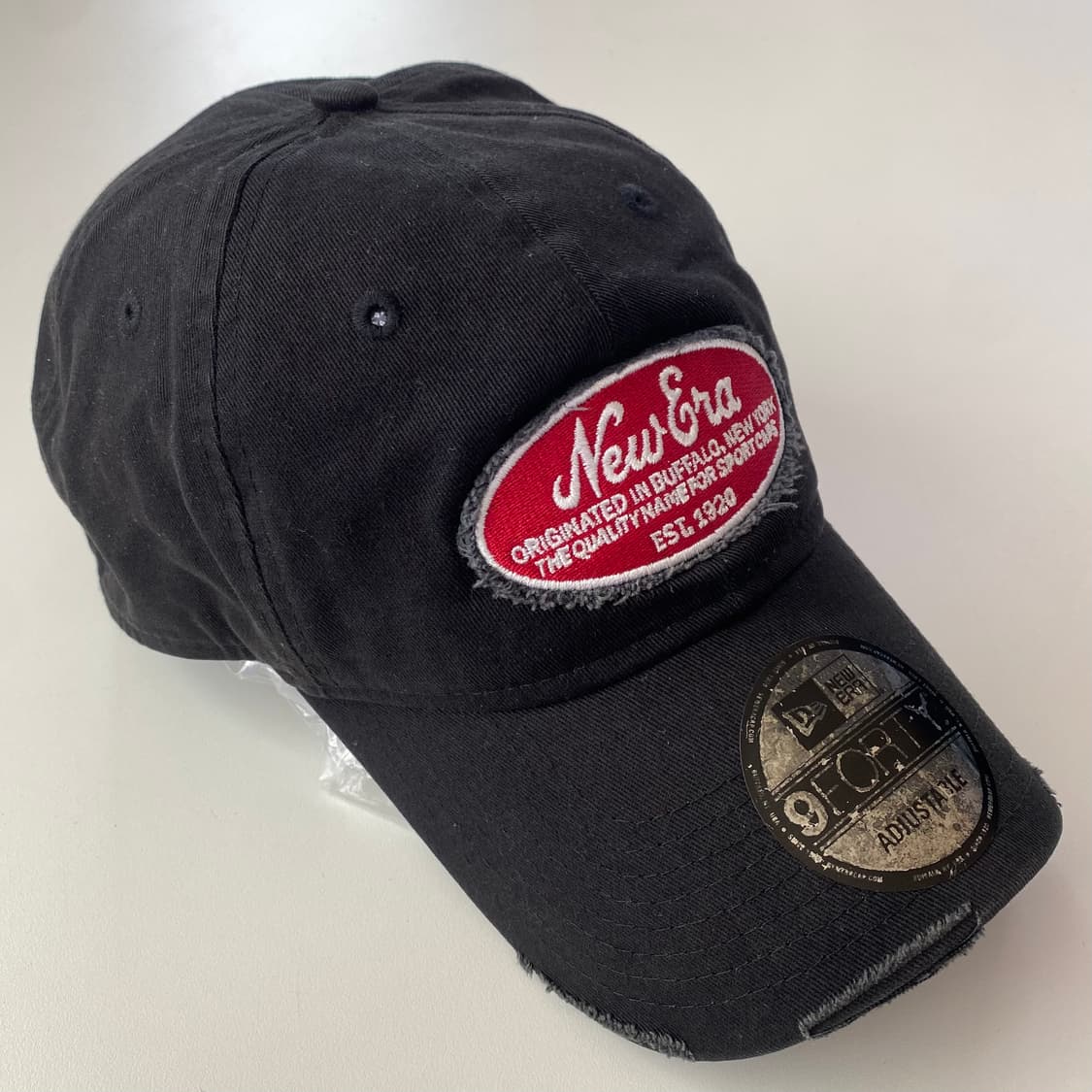 뉴에라 9FORTY 오벌 패치 데미지 언스트럭쳐 볼캡 - 블랙 상품이미지2