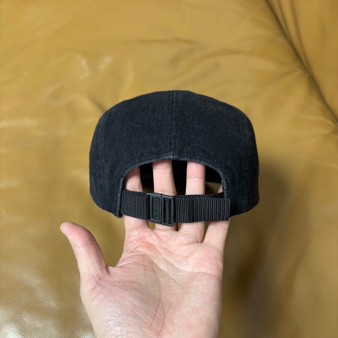 슈프림 캠프캡 모자 박스로고 데님 블랙 상품이미지7