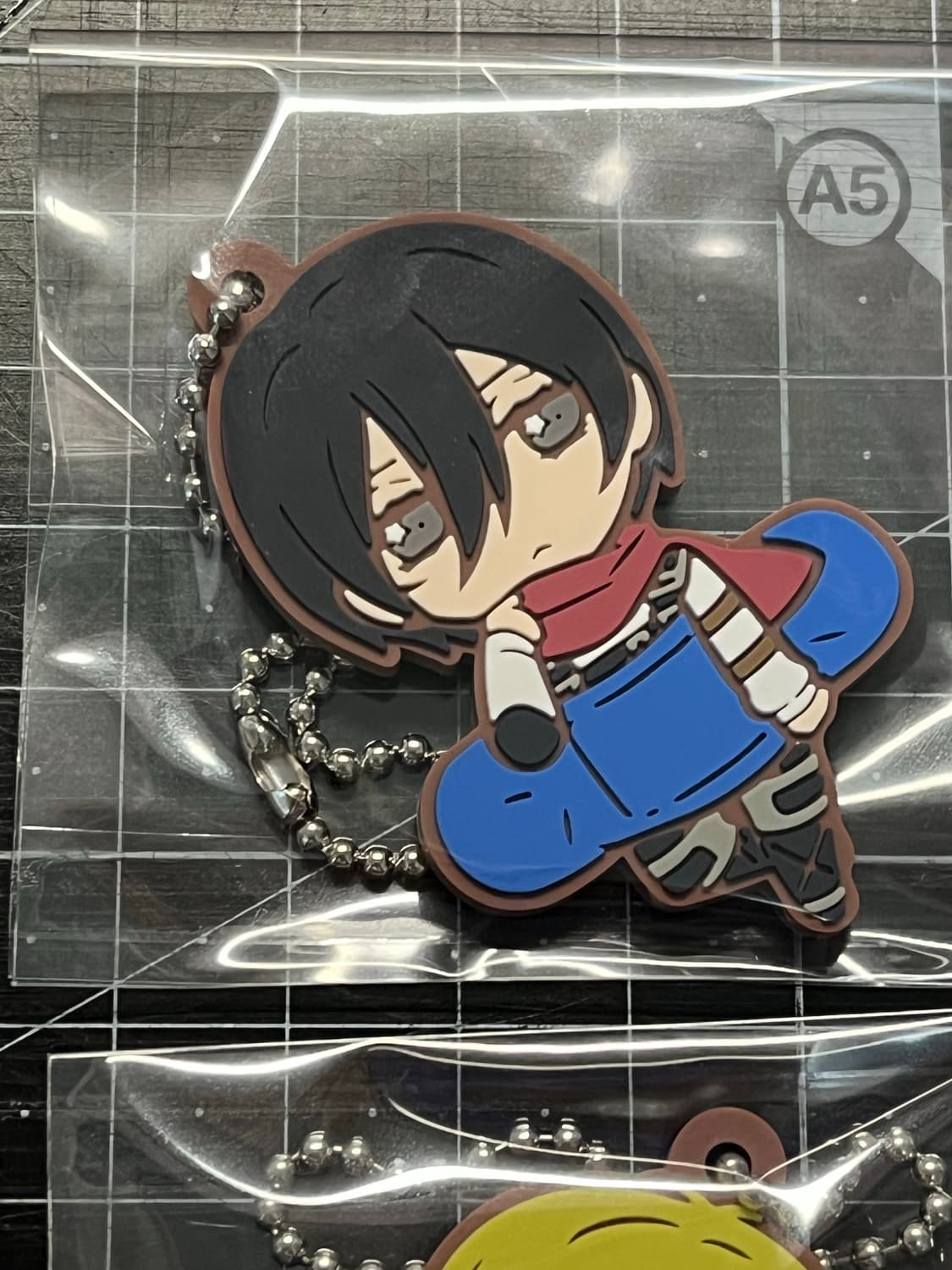 진격의 거인 반창고 시리즈 러버 스트랩 일괄 (리바이 한지 에렌 상품이미지5