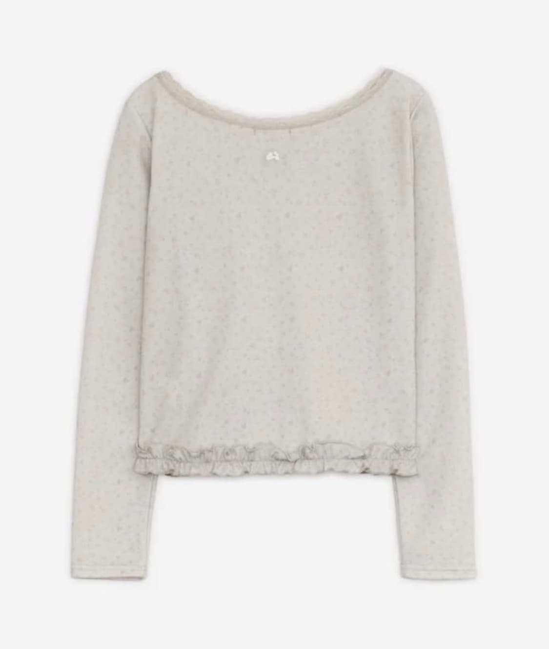 허그유어스킨 프릴 레오파드티 화이트 상품이미지2