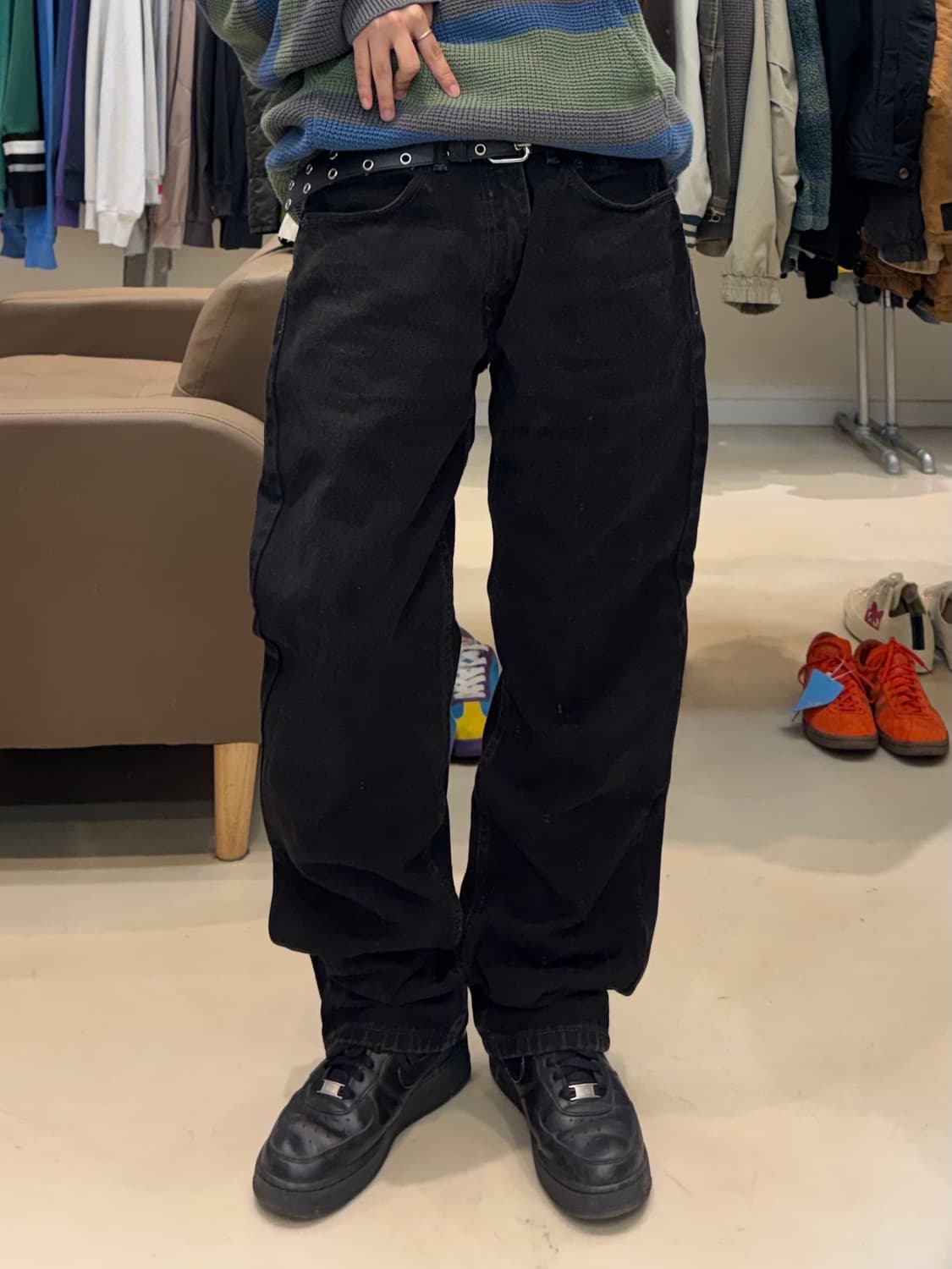 리바이스 505 흑청 팬츠 상품이미지5