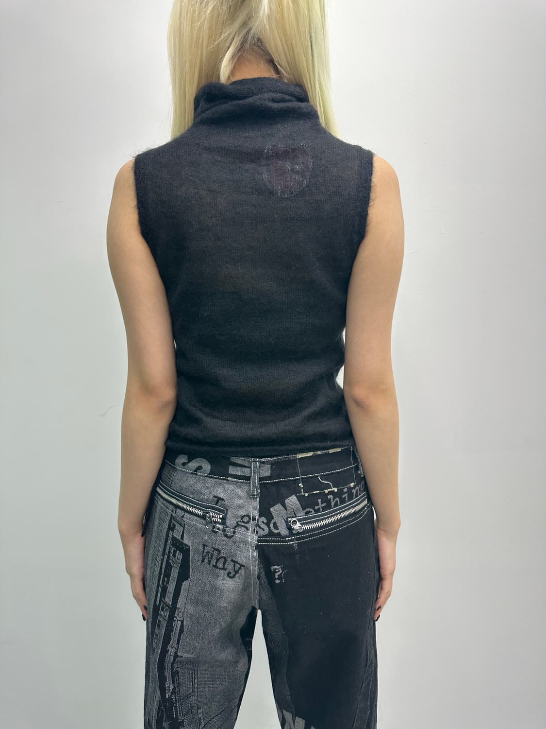 See through knit sleeveless 상품이미지7